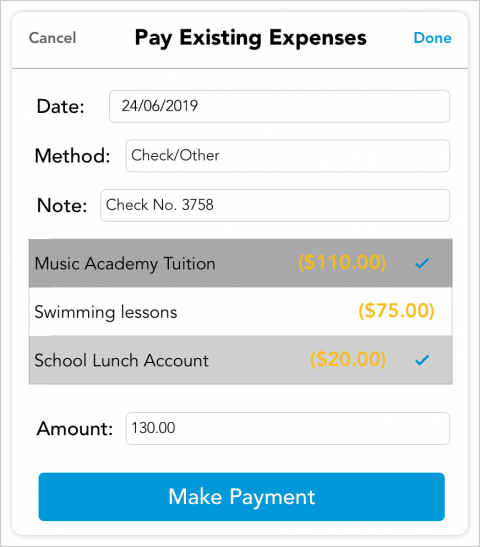 Pay Existing Expenses