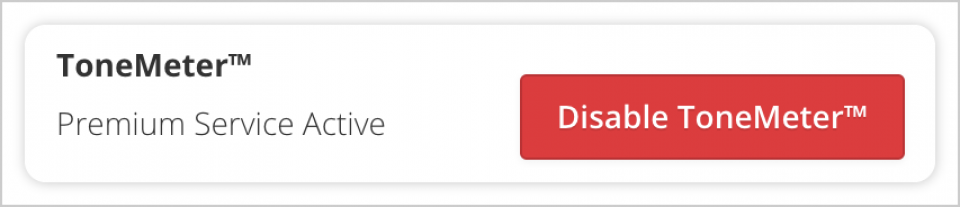 Verifying ToneMeter™ in your Account