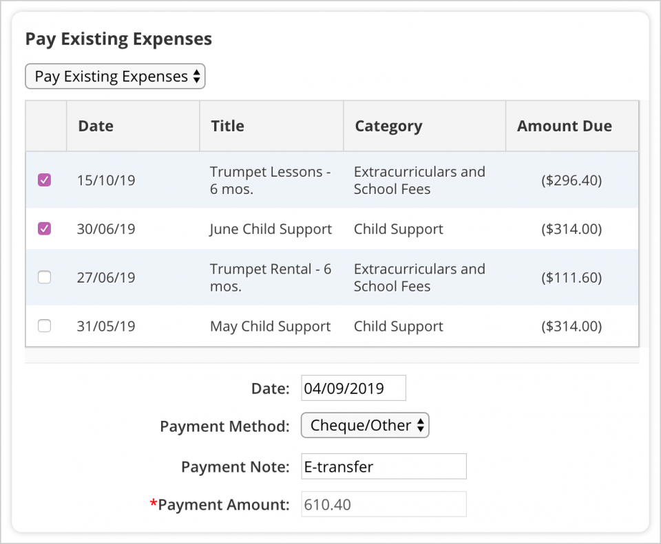 Pay Existing Expenses